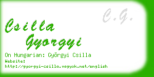 csilla gyorgyi business card